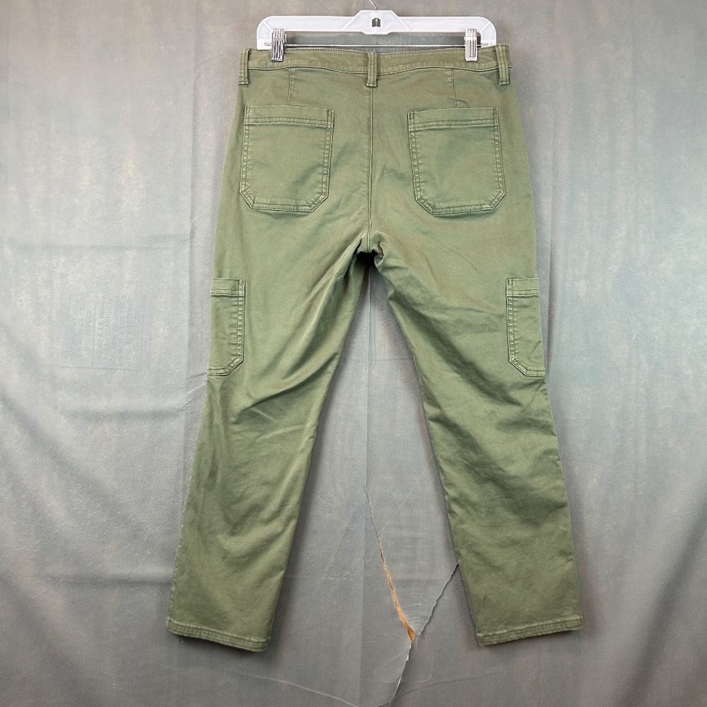 Banana Republic Women's Size 8P Green Sloan Fit Skinny Ankle Pants Cargo Pockets - Picture 6 of 12